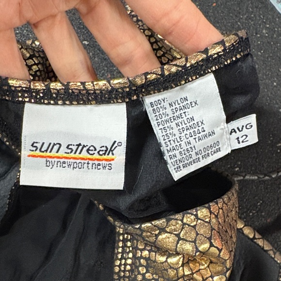 Sun Streak 90s Gold Snake Print Bikini Set - Picture 10 of 12